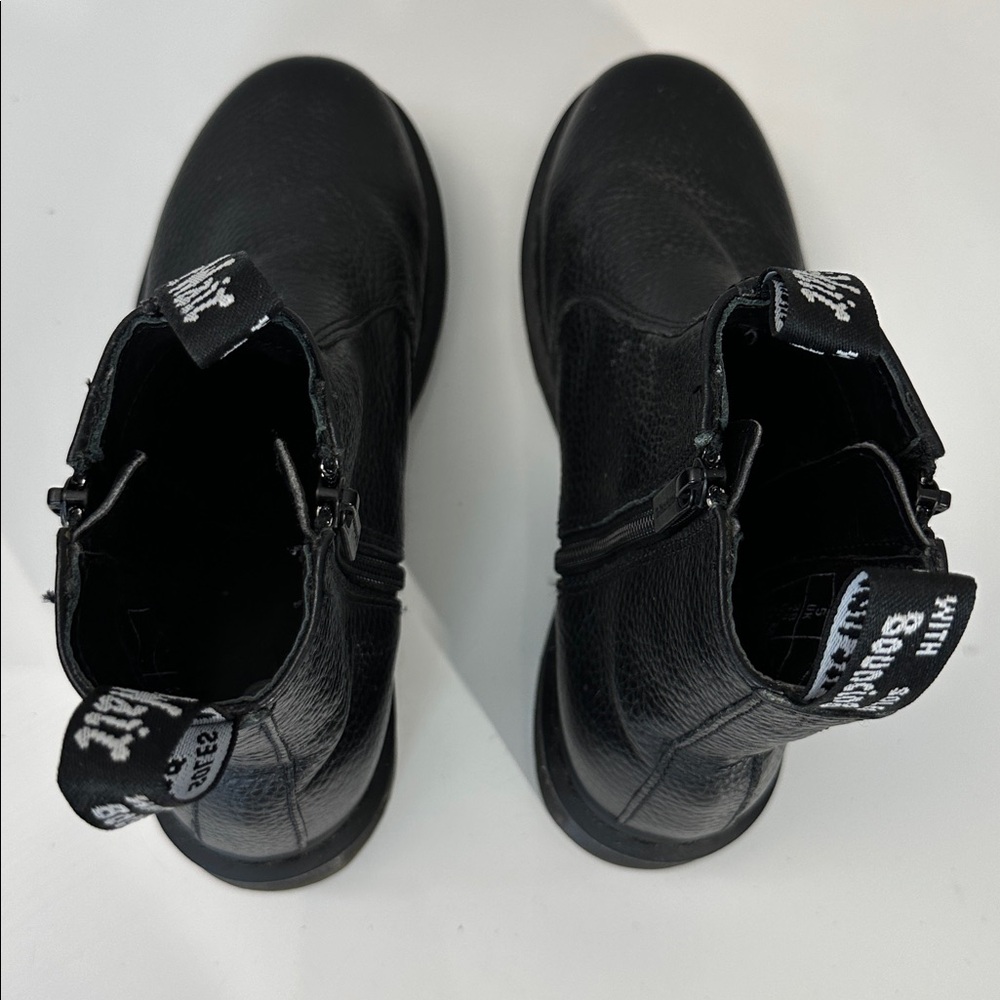 Dr. Martens Black Leather Combat Boots - Picture 8 of 16